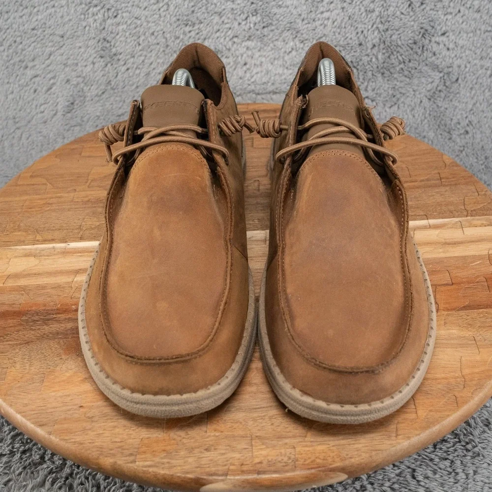Skecher Men's Melson Ramilo Slip On Boat Shoes Brown #210107 Size 9.5